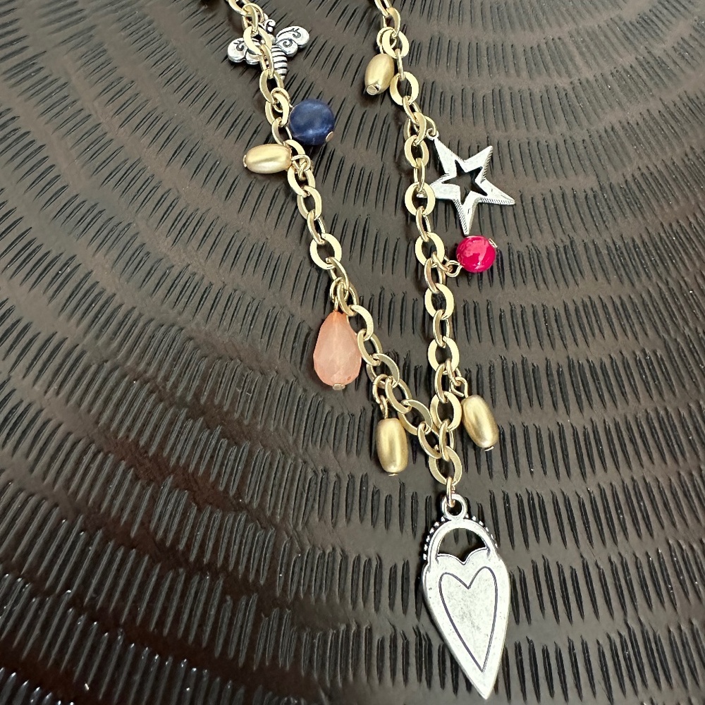 Chico's Never Worn Long 32 inch Charm Necklace